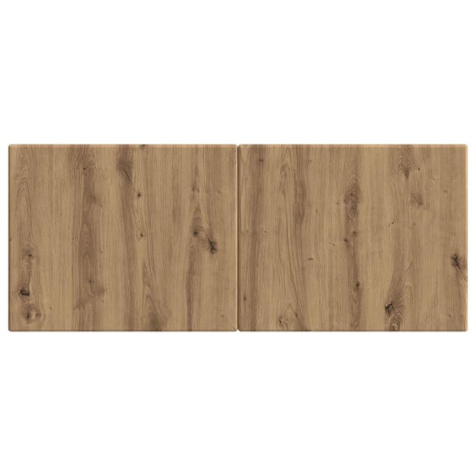 vidaXL - Wandgemonteerd - Hoofdbord - BREDA - Artisanaal - eiken - Bewerkt - hout