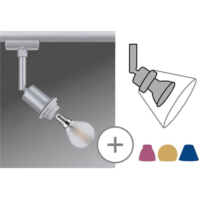 Paulmann Deco Spot Decoratieve lamp URail E14 Chroom (mat)