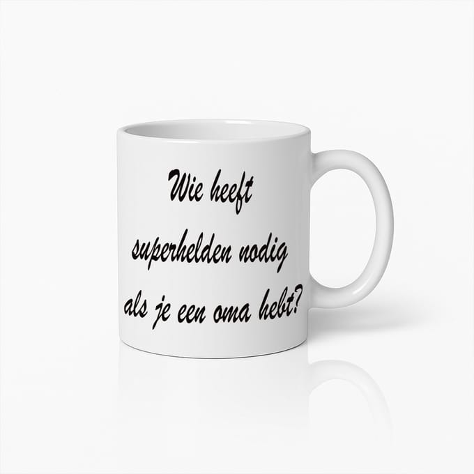 Superheld Oma Mok – Perfect Cadeau voor Liefdevolle Grootmoeders