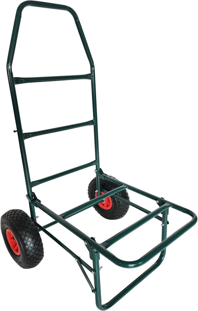 Transportwagen - 50x102x37 cm - donkergroen