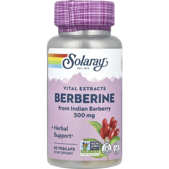 Berberine, 500 mg, 60 vegetarische capsules