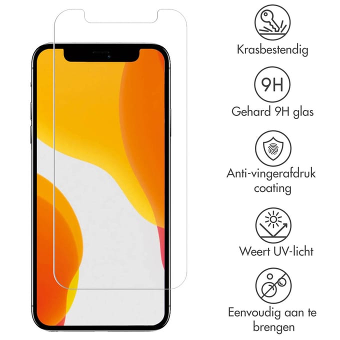Accezz Screen Protector - Geschikt voor Apple iPhone 12 Mini - Gehard Glas Screenprotector