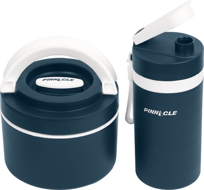 Pinnacle Pixel Combi Set - Trommel-Drinkfles-Navy Blue- Handig voor onderweg Lunchbox