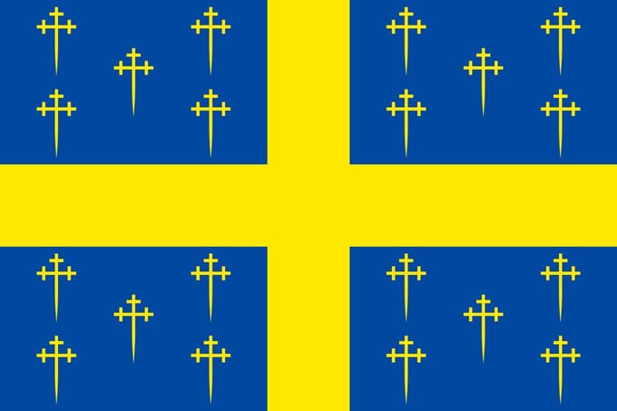 Vlag Bertogne 150x225cm