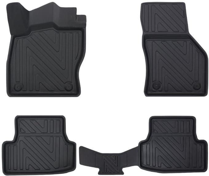 Rubbermatten Seat Leon 2012-2020 (complete set) - Premium carbonlook