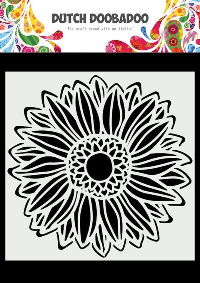 Dutch Doobadoo Card Art Zonnebloem 150x150mm