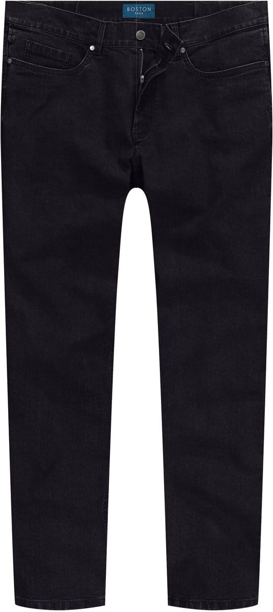 Boston Park - Heren - Jeans traveller-band 5-pocket regular fit - Zwart - Maat 60