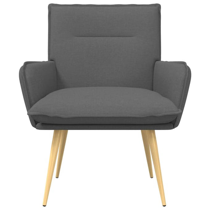 vidaXL - Fauteuil - Donkergrijs - Stof