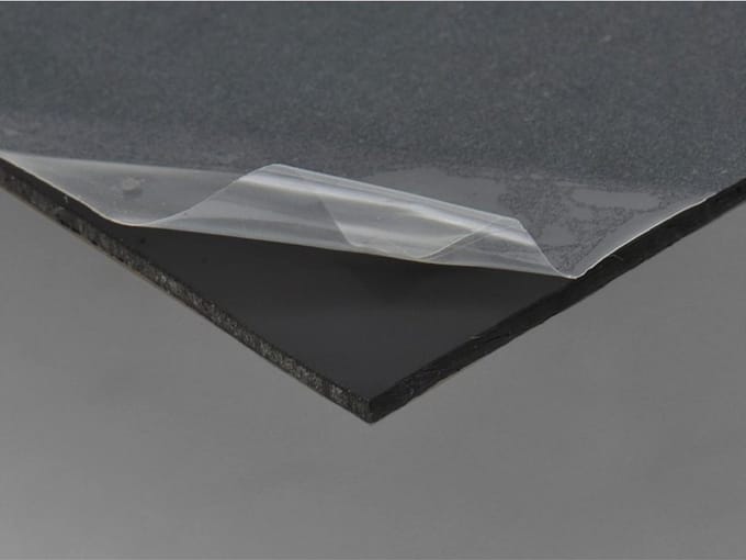 Göldo Pickguard blank 1-ply matzwart 23x41 - Pickguard