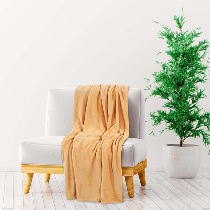vidaXL - Deken - 150x200 - cm - polyester - woestijnmist