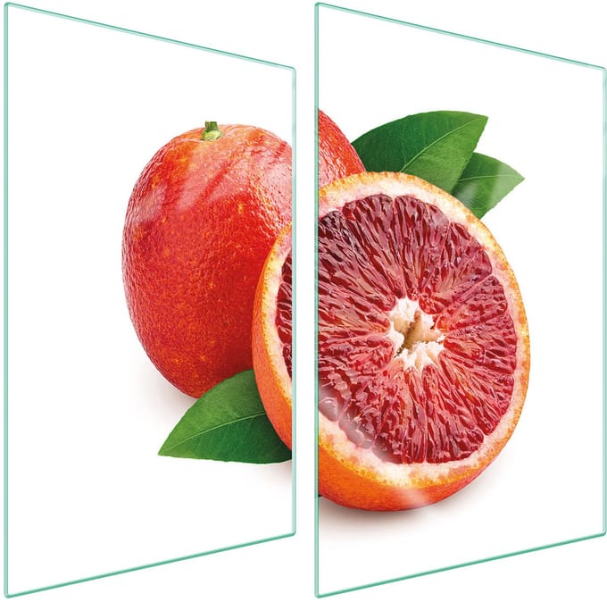 TMK ArtDeko - Snijplank Serie - Beschermplaat Glas - 35x52 cm - Grapefruit Design