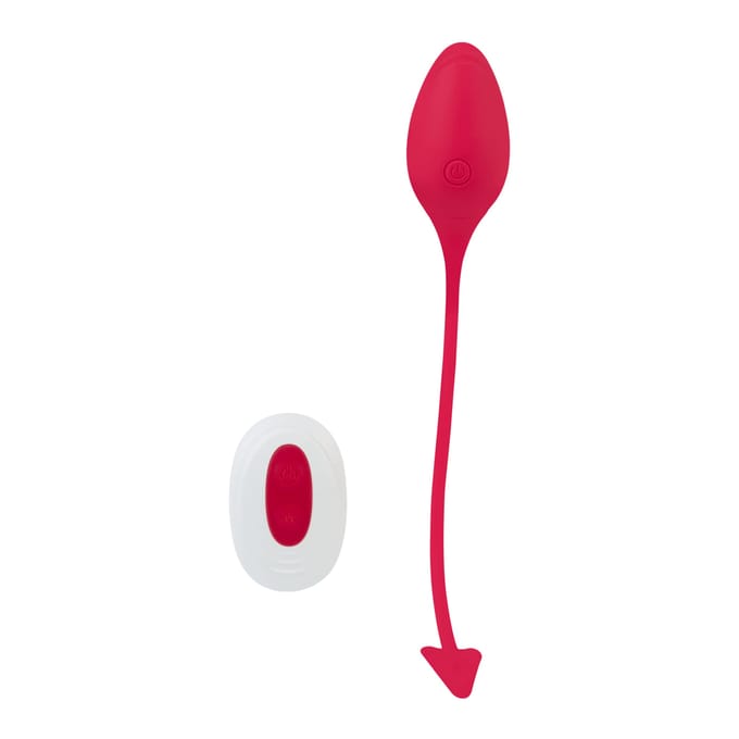 Duivels vibro-ei met afstandsbediening, 7,5 cm