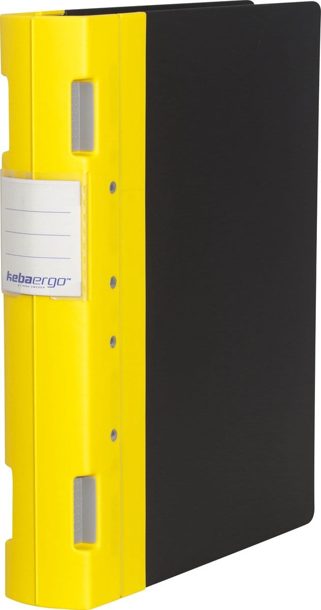 KEBA ergo map A4+ Geel/ Zwart 55mm 4-rings GLX-4532