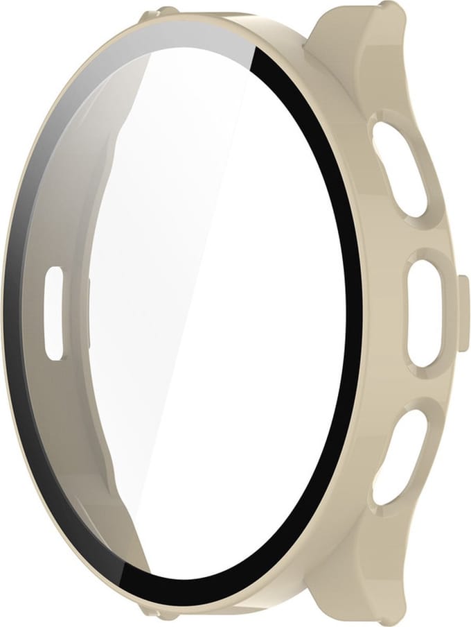 Watch case screenprotector - hoesje - geschikt voor Garmin Venu 3S - beige