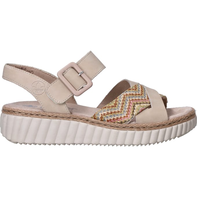 Rieker Sandalen H-Leest beige - Maat 41