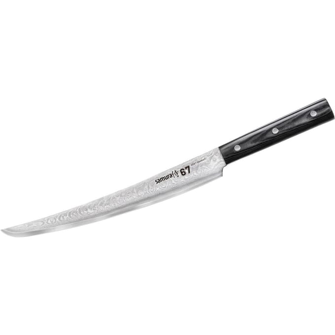 Samura damascus 67 slicing knife tanto