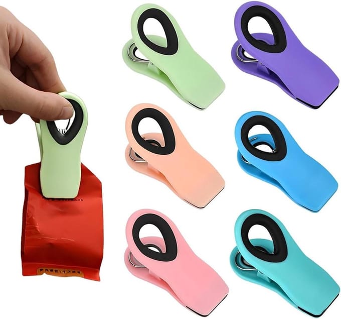 Solidchoice - Set van 6 Voedselafsluitclips voor Versheid en Opslag