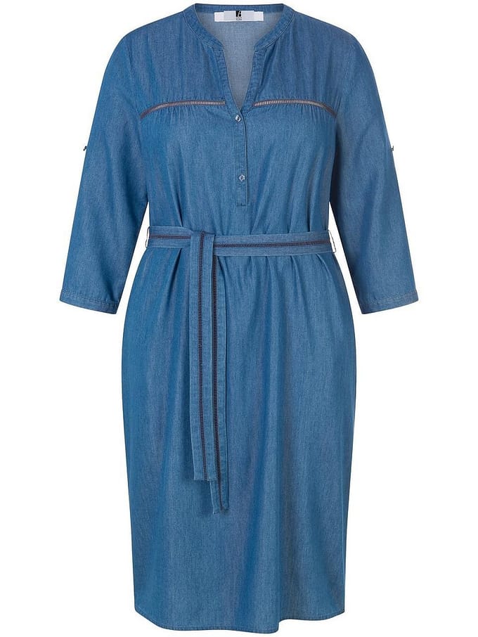Denim jurk V-hals Van Anna Aura denim