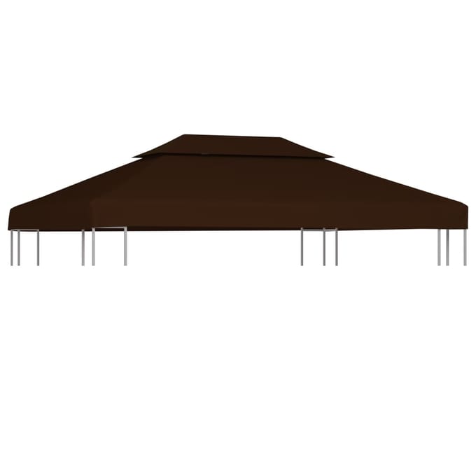 vidaXL - Prieeldak - 2-laags - 310 - g/m² - 4x3 - m - bruin