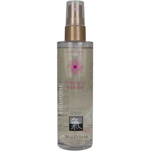 Shiatsu Feromonen Bed & Body Spray Voor Vrouwen - Kers & Witte Lotus