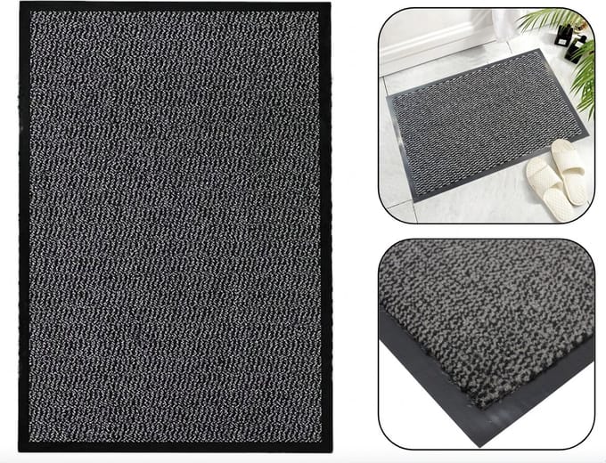 PD Deurmat - Droogloopmat - Deurmat Binnen - 40 x 60 cm - Antraciet