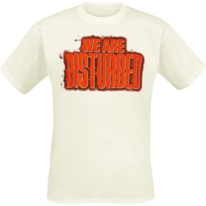 Disturbed T-shirt - Tour 23 - S tot XXL - voor Mannen - wit