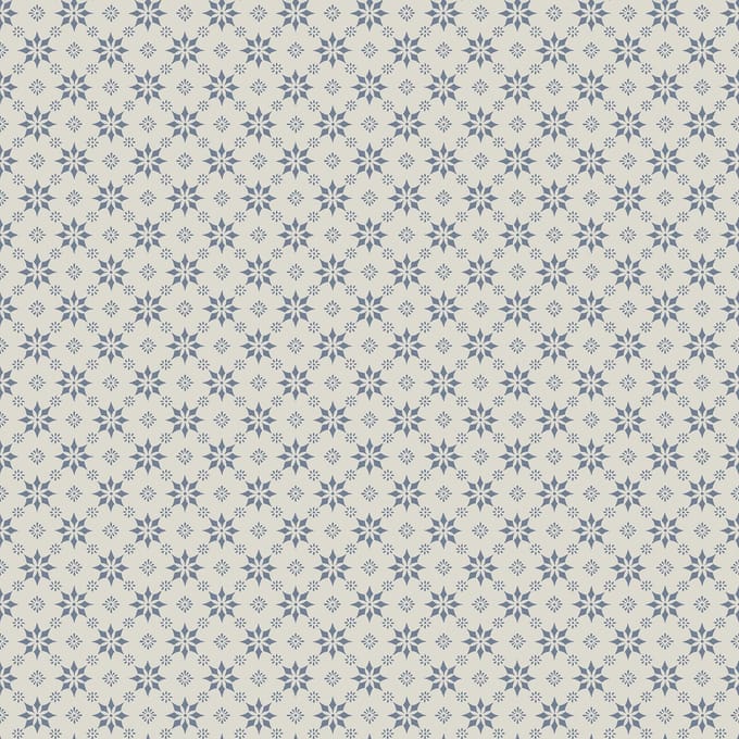 Boråstapeter Vliesbehang 8067 - Anno II - Klassiek Blauw - 53cm x 10.05m