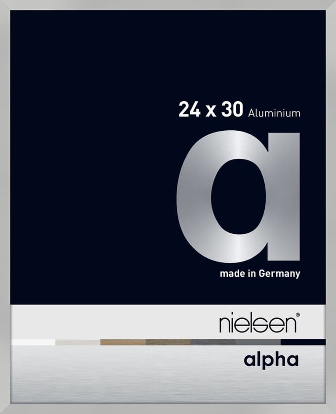 Nielsen Alpha Aluminium Fotolijst Frosted Silver 24x30cm