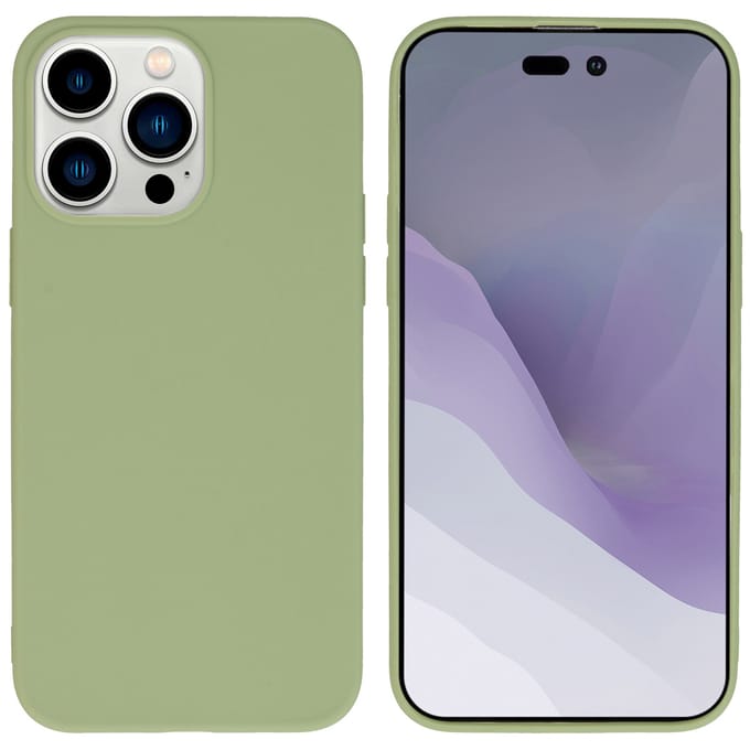 imoshion Hoesje - Geschikt voor Apple iPhone 14 Pro Max - Color Backcover - Olive Green