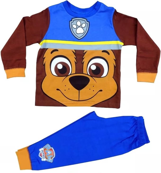 Paw Patrol Pyjama - Blauw - Chase - Kinderpyjama - Maat 98/104