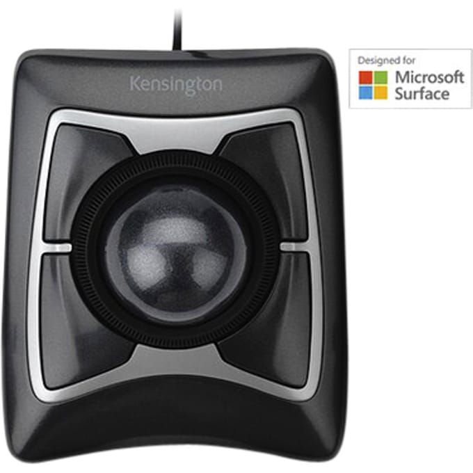 Kensington Expert Optische en Ergonomische Bedrade Muis/Trackball - Compatibel Met PC En Mac - Zwart - 1 Stuk