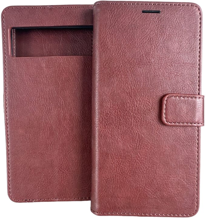 Bookcase Geschikt voor: Google Pixel 6 Pro - Bruin - portemonnee hoesje