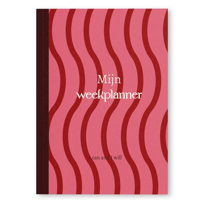 Fyllbooks - Mijn Weekplanner - Planner Ongedateerd - Week Agenda Datumloos - Planning - Cherry