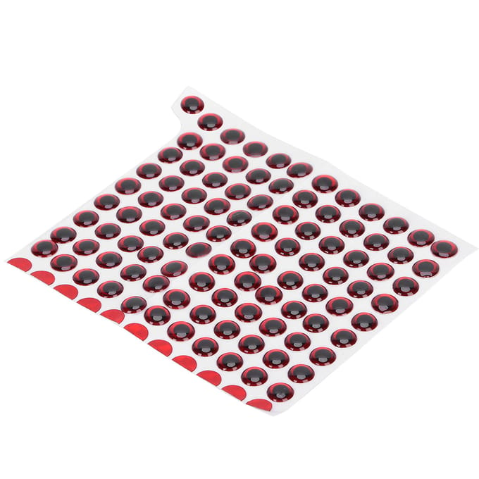 100 stuks/pak Visogen 9 mm 3D Realistische Visogen voor het Maken van VisaasRood black