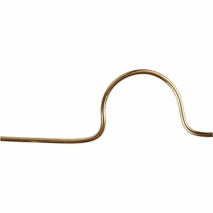 Alu draad, rond, dikte 1 mm, goud, 16 m/ 1 rol