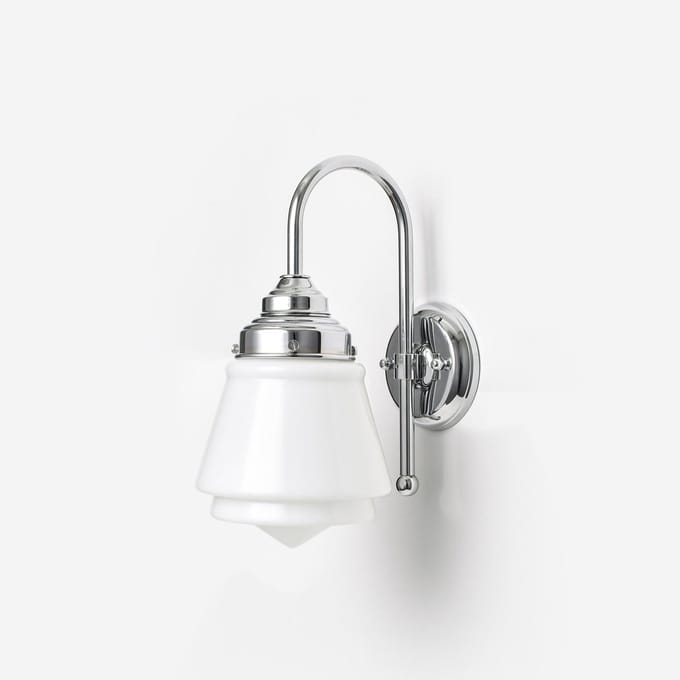 Wandlamp Komeet Meander Chroom - Art Deco Trade