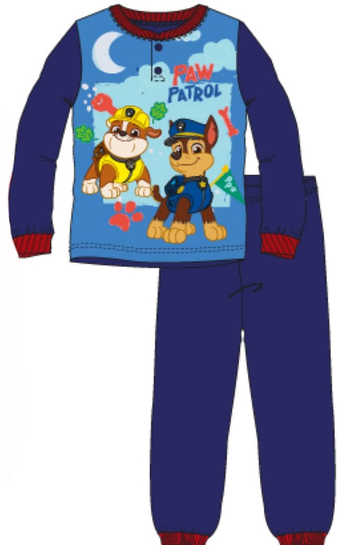 PAW Patrol Pyjama - Fleece - Donkerblauw - Maat 122/128