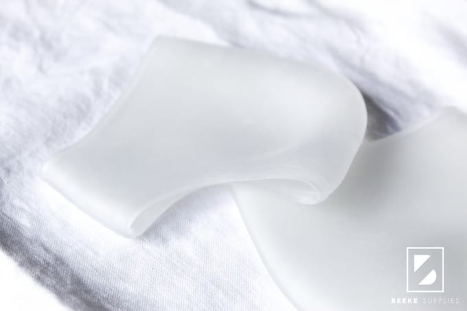 Hielbeschermer Transparant / One size - Per paar (2 stuks) - Goede kwaliteit - siliconen gel
