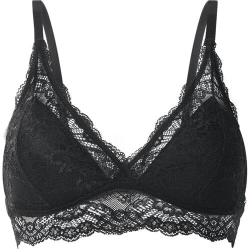 ESMARA Dames bustier met kant (Zwart, S (36/38))
