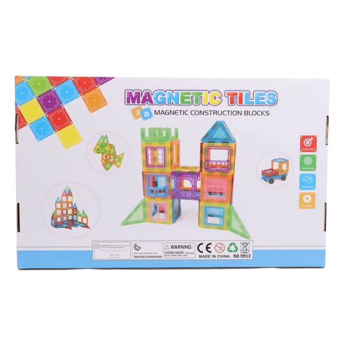 Magnetische Tegels | 70 Delig | Voor Kinderen | Multi-Kleur