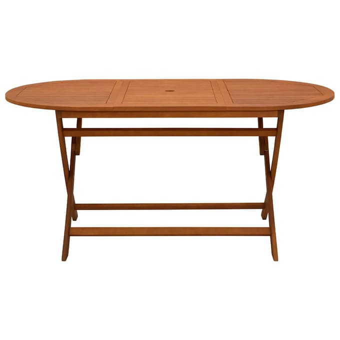 vidaXL - Tuintafel - inklapbaar - 160x85x75 - cm - massief - eucalyptushout
