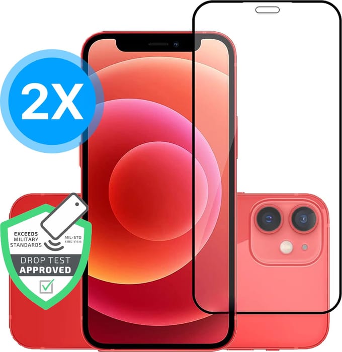 2x Screenprotector - Geschikt voor iPhone 12 Mini - Screen Protector - Plakgarantie