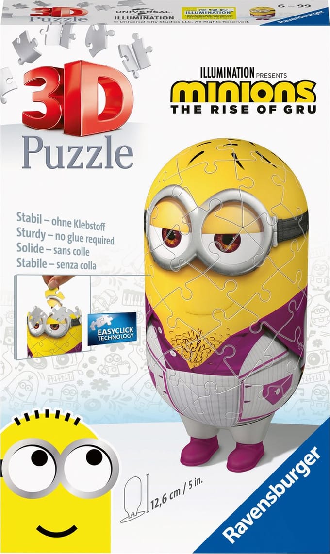 Ravensburger Minions 2 Shaped Disco - 3D Puzzel - 54 stukjes