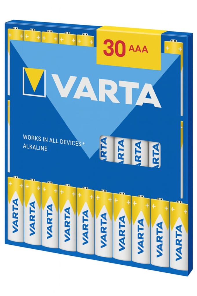 Varta Batterijen AAA Blister - 30 stuks