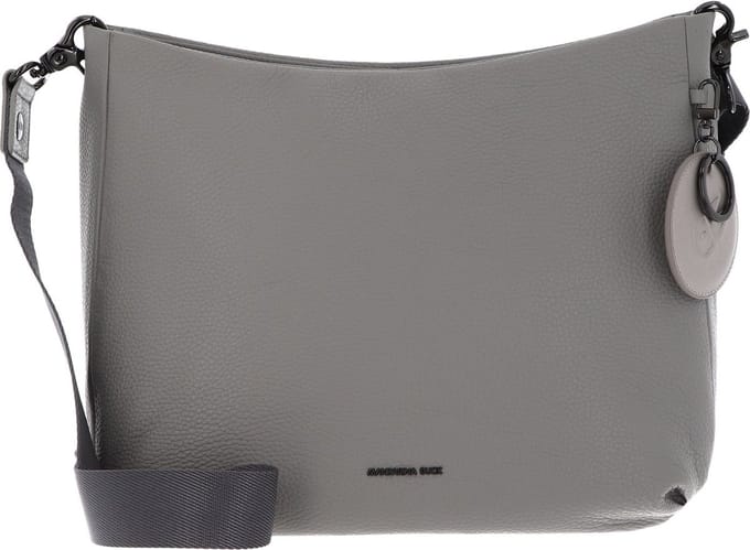 MANDARINA DUCK Leren Schoudertas Mellow Leather Crossover Pearl Grijs