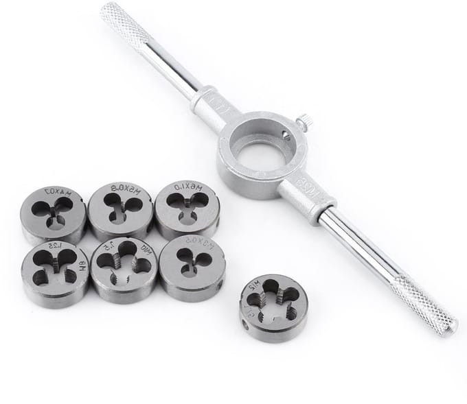 Dailygoody - 8st Tap Dies Metric Key M25 - Schroefdraad Snijden
