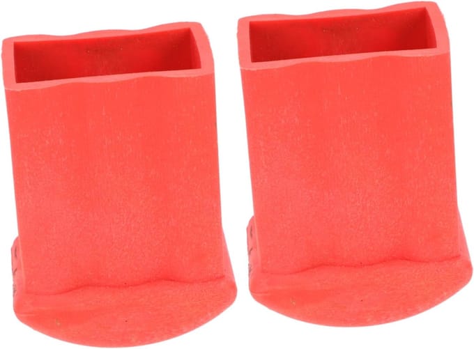 Ladder Beschermers - Ladder Voetkappen - Veilig Werken - Antislip Rubber - 8.5 x 5.9 cm - Rood