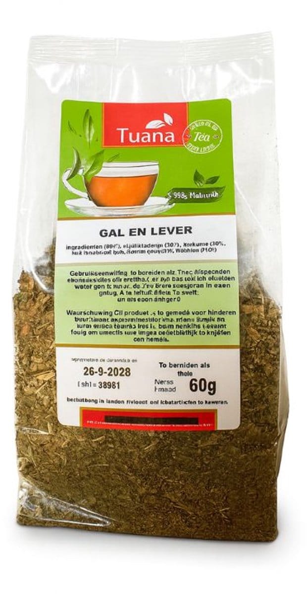 Tuana Kruiden - Gal En Leverkruid Thee 60g - Tuanashop - TUTHEE021