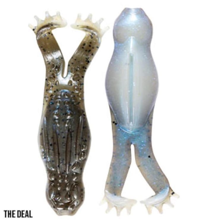 Zman Zacht kunstaas Geit ToadZ 4 Inch 3/Pack De deal (3079) white