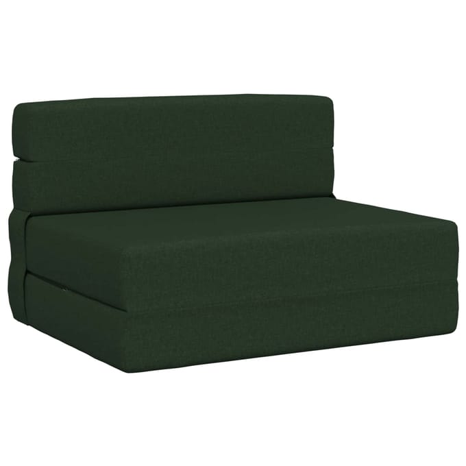 vidaXL - Vouwbare - Sofa - Bed - Donkergroen - 70 - x - 72 - x - 60 - cm - Stof